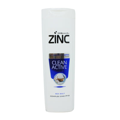 Zinc Anti Dandruff Shampoo Clean Active Sea Salt 340ml - Shams Shopping Centre Zinc