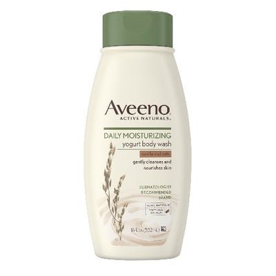 Aveeno Daily Moisturizing Yogurt Body Wash Vanilla & Oats 532ml - Shams Shopping Centre Aveeno