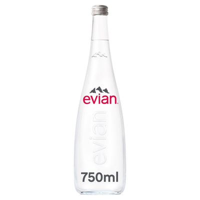 Evian Mineral Water Glass Bottle 750ml - Shams Shopping Centre Evian