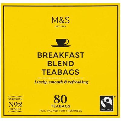 M&S Breakfast Blend Tea Bags 250g - Shams Shopping Centre Marks & Spencer