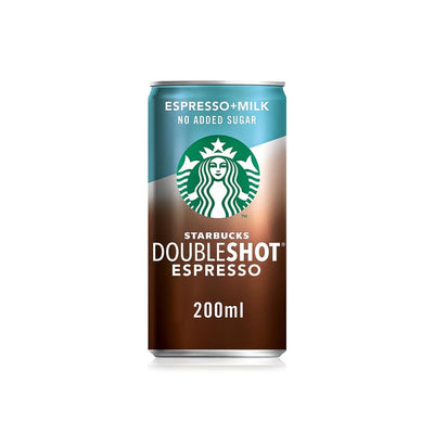 Starbucks Double Shot Espresso+Milk No Added Sugar 200ml - Shams Shopping Centre STARBUCK