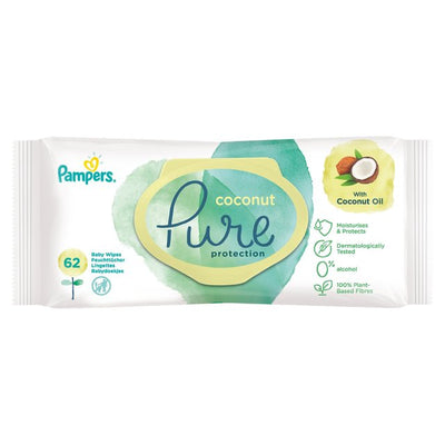 Pampers Pure Coconut Wipes 42pcs - Shams Shopping Centre Pampers