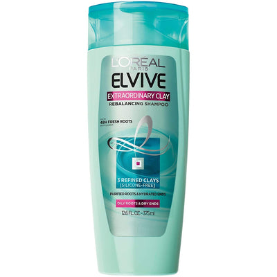 Loreal Elvive Extraordinary Clay Re Balancing Shampoo 400ml - Shams Shopping Centre Loreal