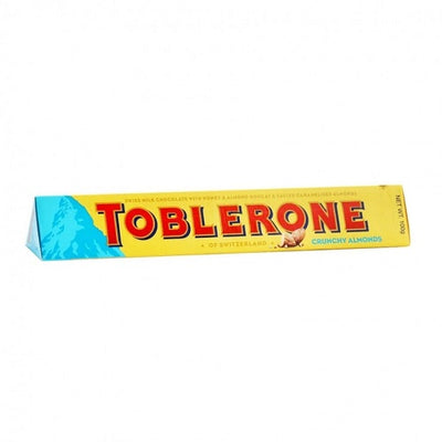 Toblerone Crunchy Almond Bar 100g - Shams Shopping Centre Toblerone