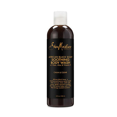 Shea Moisture African Black Calm Clear Soothing Body Wash 384ml - Shams Shopping Centre Shea Moisture