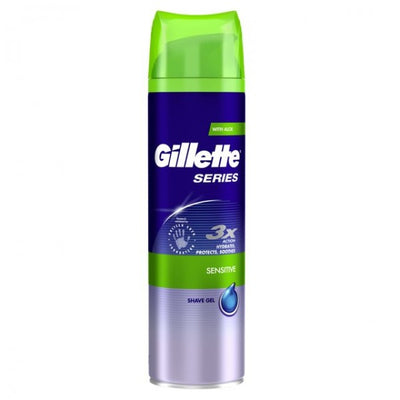 Gillette Series Sensitive Shave Gel 200ml - Shams Shopping Centre Gillette