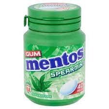 Mentos Sugerfree Spearmint 40p Gum 56g - Shams Shopping Centre Mentos
