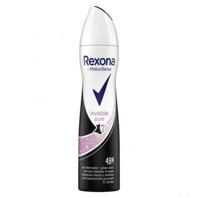 Rexona Women Invisible Pure Deodorant Spray 200ml - Shams Shopping Centre Rexona