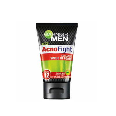 Garnier Men Acno fight Scrun in Foam 100ml - Shams Shopping Centre Garnier