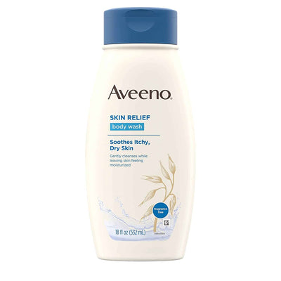 Aveeno Skin Relief Soothes Itchy Dry Skin Body Wash 532ml - Shams Shopping Centre Aveeno