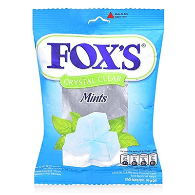 Fox's Crystal Clear Fruity Mints Candy 90g - Shams Shopping Centre Fox'S