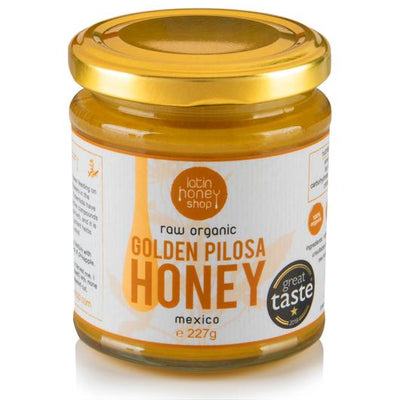 Latin Honey Shop Raw Organic Golden Pilosa Honey 227g - Shams Shopping Centre Latin Honey Shop