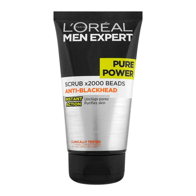 Loreal Men Expert Pure Power Anti Blackhead Face Scrub 150ml - Shams Shopping Centre Loreal