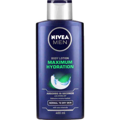 Nivea Men Maimum Hydration Aloe Vera Body Lotion 400ml - Shams Shopping Centre Nivea