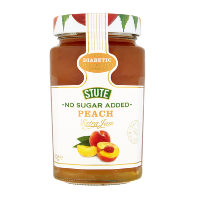 Stute No Sugar Added Peach Jam 430g - Shams Shopping Centre Stute