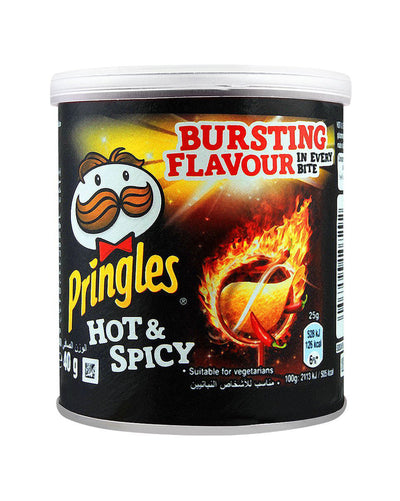Pringles Hot & Spicy Chips 40g - Shams Shopping Centre Pringles