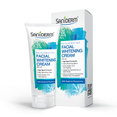 Saniderm Facial Whitening Cream SPF 20 50ml - Shams Shopping Centre Saniderm