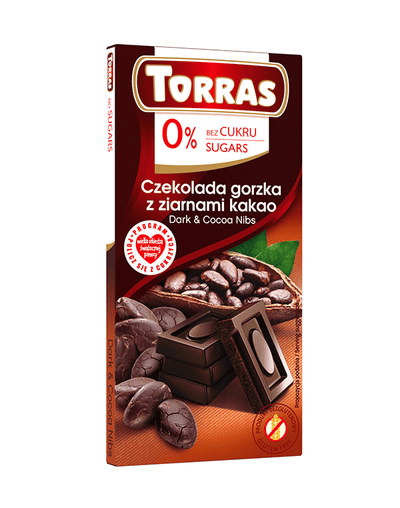 Torras Zero Sugar Dark & Coffee Bar 75g - Shams Shopping Centre Torras