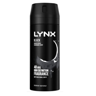 LYNX Black High Definition Fragnance 150ml - Shams Shopping Centre Lynx