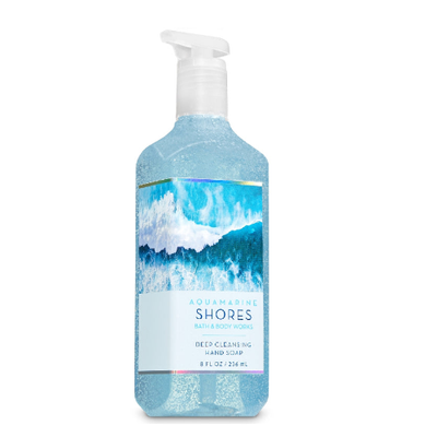 BBW Aquamarine Shores Deep Cleansing Hand Soap 236ml - Shams Shopping Centre Bath & Body Works