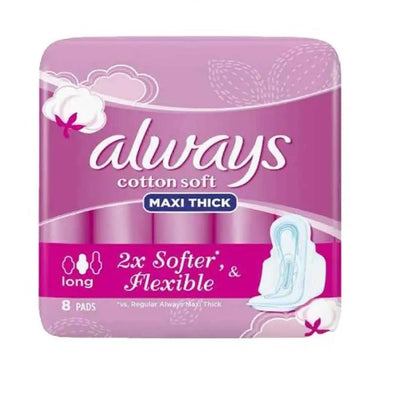 Always Maxi Thick Long 6pcs - Shams Shopping Centre Always