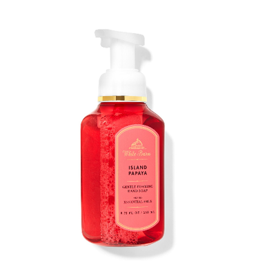 BBW White Barn Island Papaya Gentle Foaming Hand Soap 259ml - Shams Shopping Centre Bath & Body Works