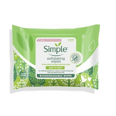 Simple Exfoliating Wipes 20 Pcs - Shams Shopping Centre Simple