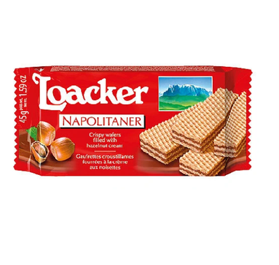 Loacker Classic Wafer Napolitaner 45gm - Shams Shopping Centre Shams Shopping Centre