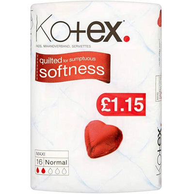 Kotex Maxi 16 Normal Pads - Shams Shopping Centre Kotex