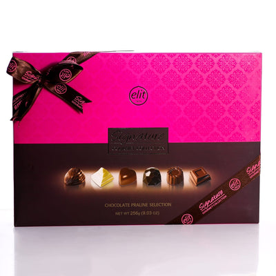 Elit Signature Gourmet Collection Praline Box Pink 256g - Shams Shopping Centre Elit