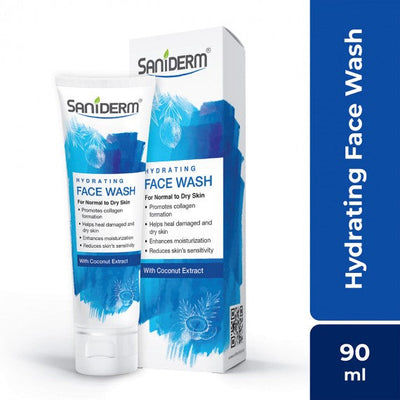 Saniderm Hydrating Face Wash With Coconut Extract 90g - Shams Shopping Centre Saniderm