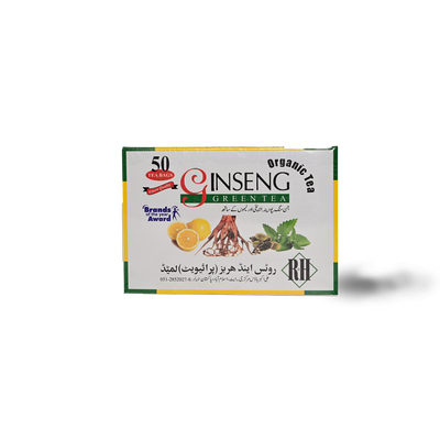 Ginesng Organic Green Tea 50pcs - Shams Shopping Centre Ginseng
