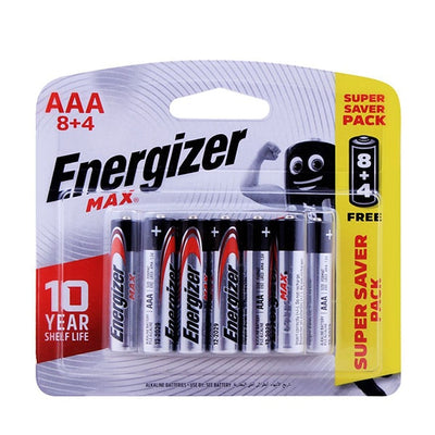 Energizer Max ALK 2A BP8+4 - Shams Shopping Centre Energizer