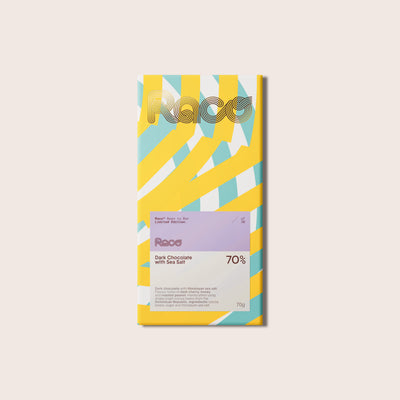Raco 70% Dark Chocolate With Rock Salt 70g - Shams Shopping Centre Raco