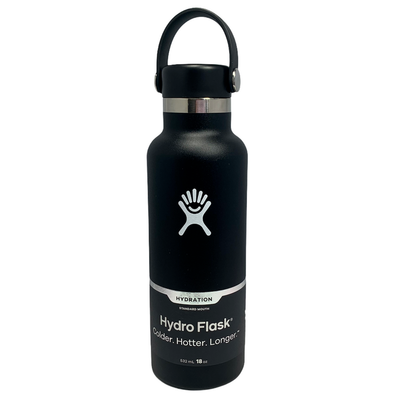 Hydro Flask 18 oz Standard Mouth W/Flex Cap-Black