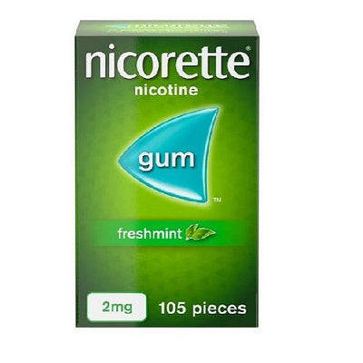 Nicorette freshmint 2mg gum 105 pcs - Shams Shopping Centre Nicorette