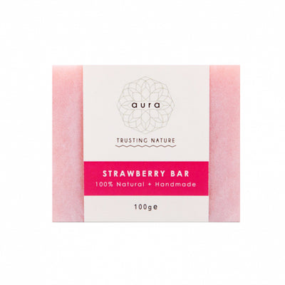 Aura Strawberry Soap 95g - Shams Shopping Centre Aura Craft