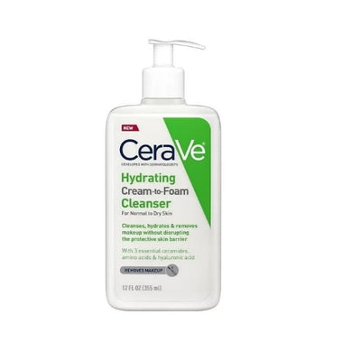 Cerave Hydrating Cream To Foam Cleanser 355ml - Shams Shopping Centre Shams Shopping Centre
