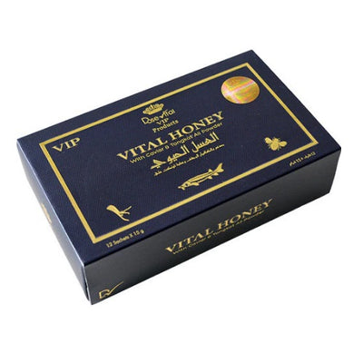 VIP Vital Honey Without Strip (12 Sachets X 15g) - Shams Shopping Centre Royal Honey