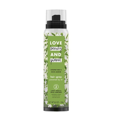 Love Beauty And Planet Coconut Milk & White Jasmine Hair Spray 194g - Shams Shopping Centre Love Beauty And Planet