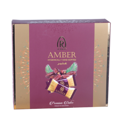 Al-Rafah Amber Dates Square Box 250g