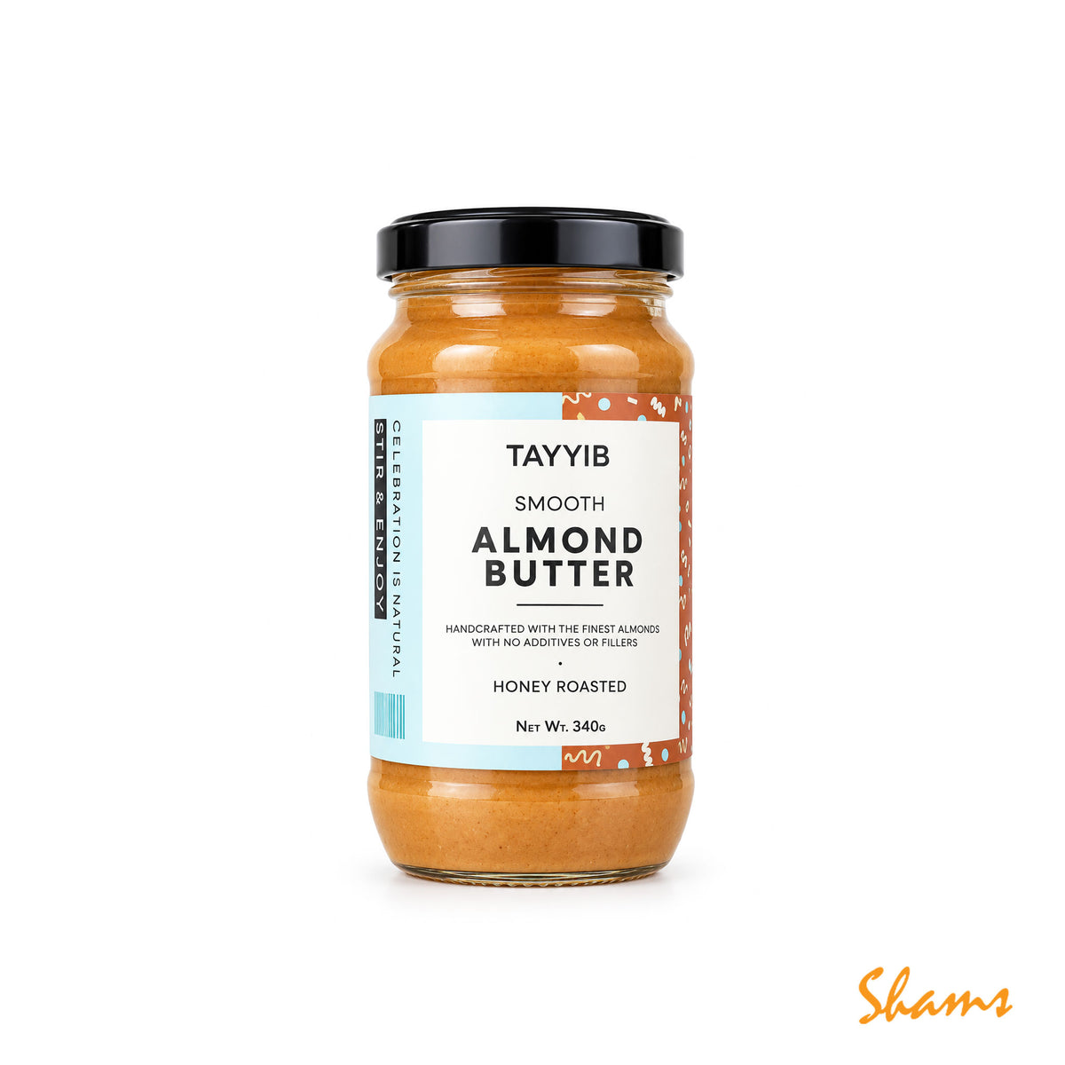 Tayyib Smooth Almond Butter Honey Roasted 340g
