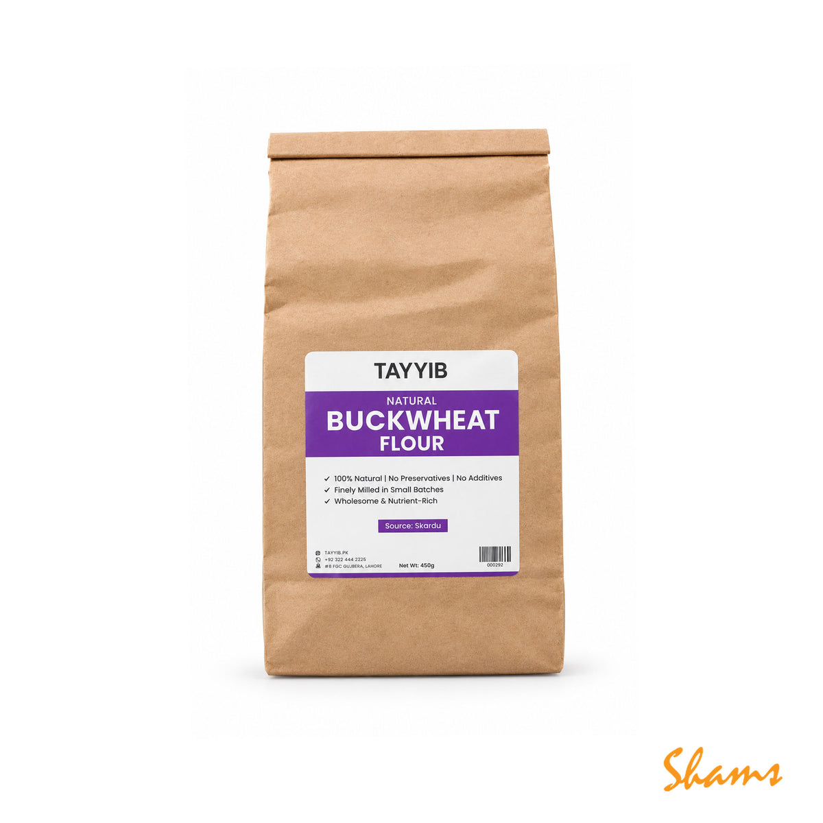 Tayyib Natural Buckwheat Flour 450g