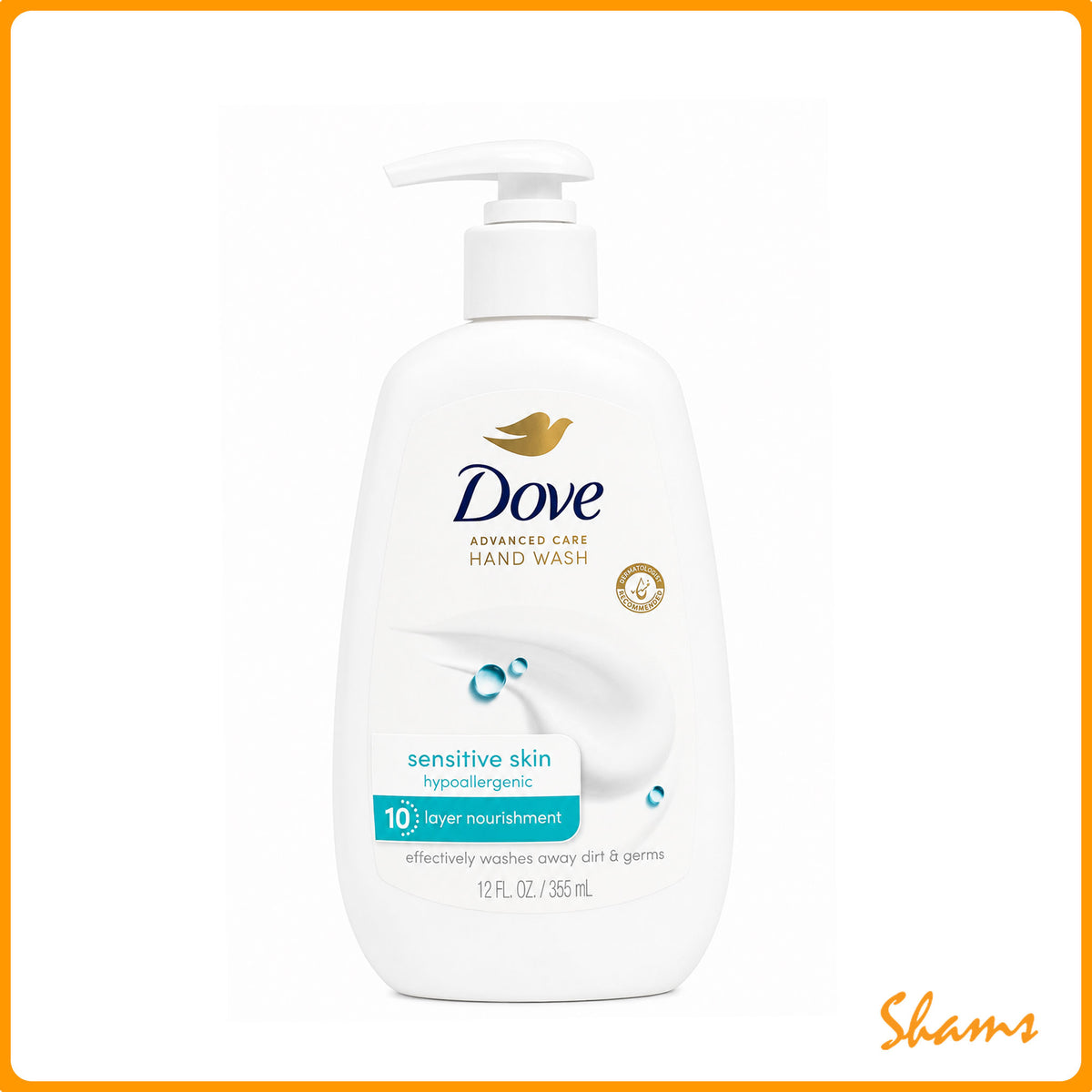 Dove Sensitive Skin Layer Nourisment Hand Wash 355ml (12.Oz)