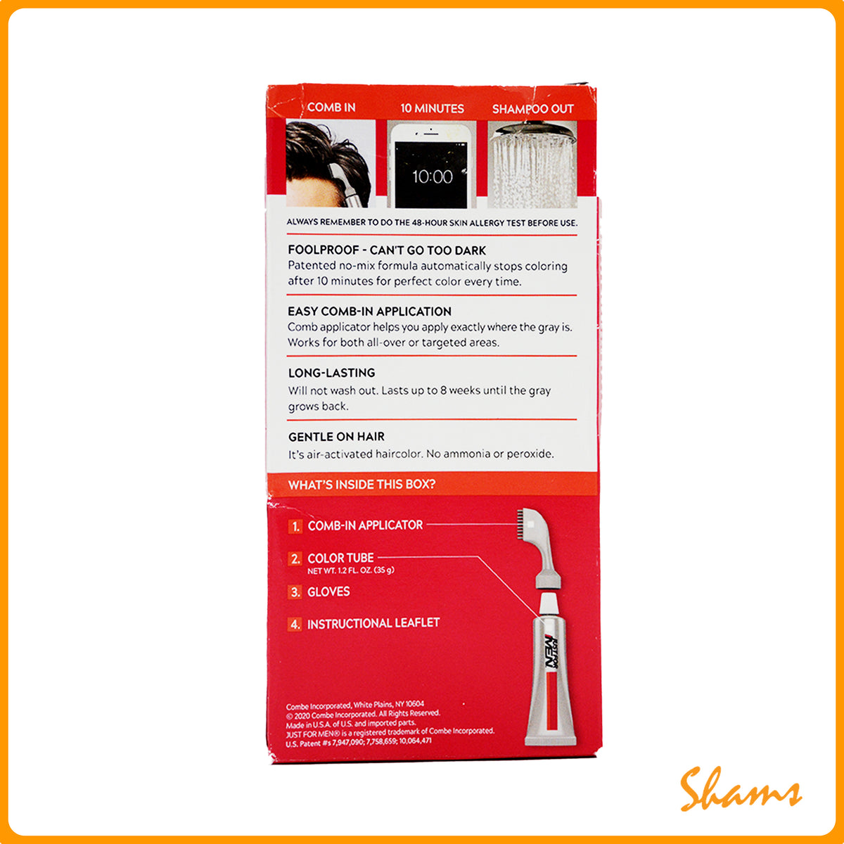 Just For Men Real Black A-55 With Comb