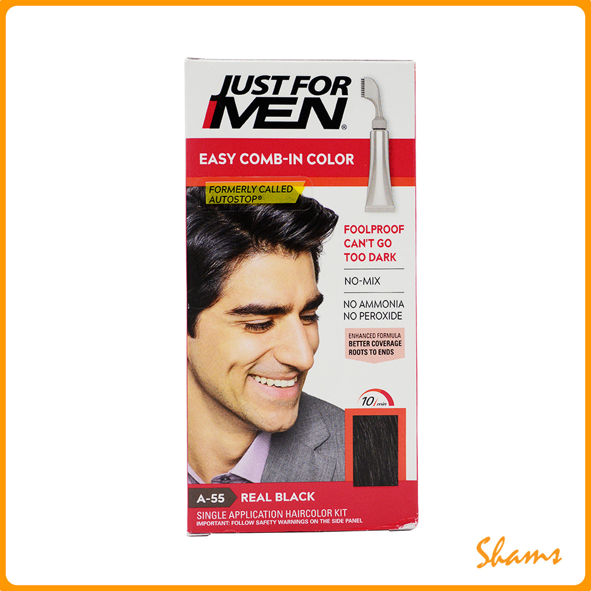 Just For Men Real Black A-55 With Comb
