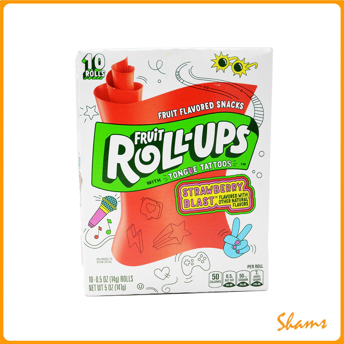 Fruit Roll-Ups Fruit Flavored Snacks - Strawberry Sensation 141g
