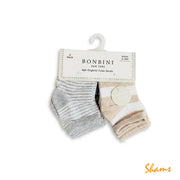 Bonbini Organic 6p Crew Kids Sock