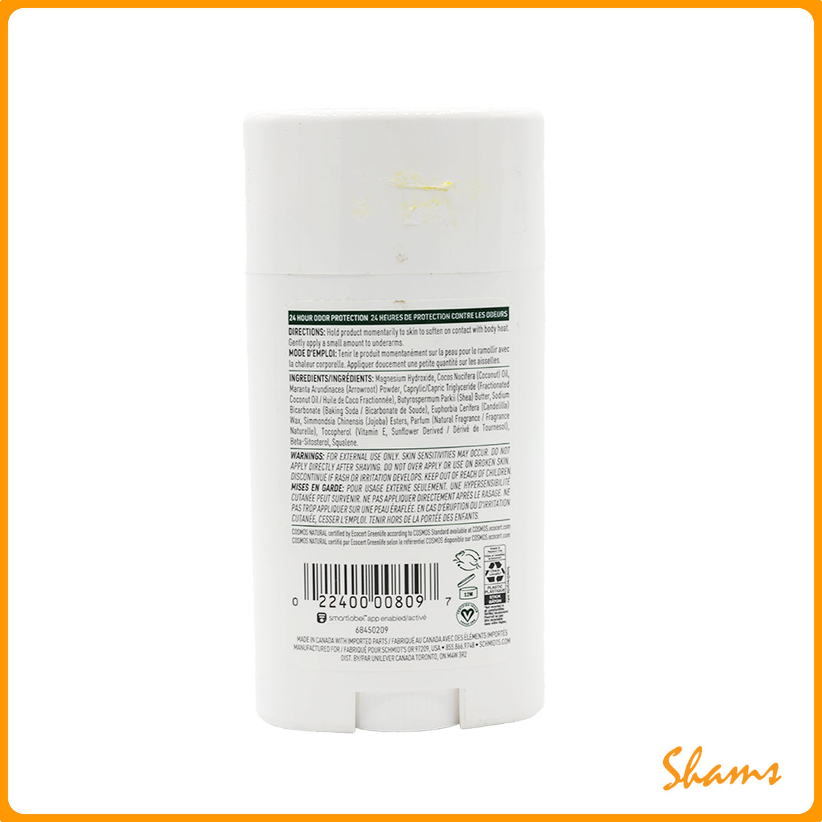 Schmidt's Signature Fresh Fir & Spice Deo Stick 75g