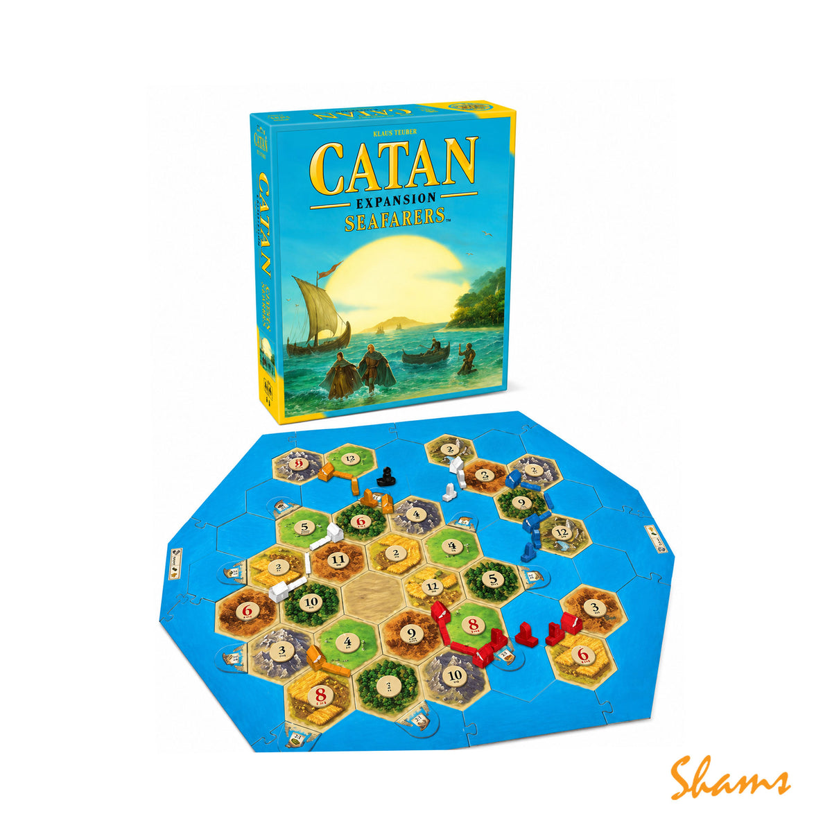 Klaus Teuber's Catan Seafarers Expansion Board Game Art# CT3073